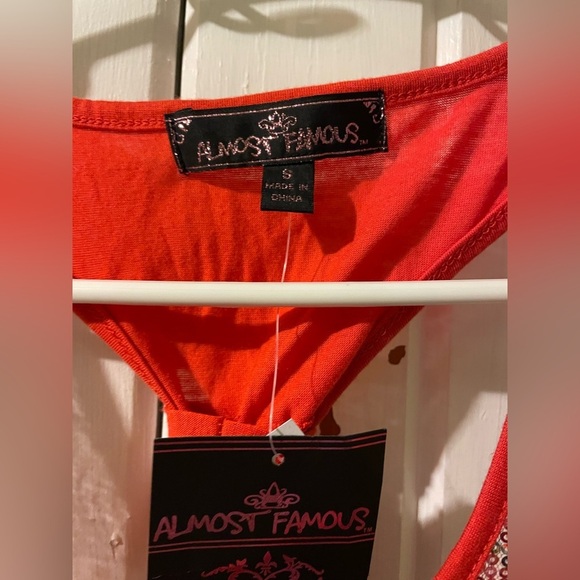 Almost Famous sequin bling tank top-small NWT - Picture 3 of 7